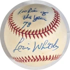 Lou Whitaker Autographed AL Brown Baseball (Rookie of the Year 78) JSA CK18313