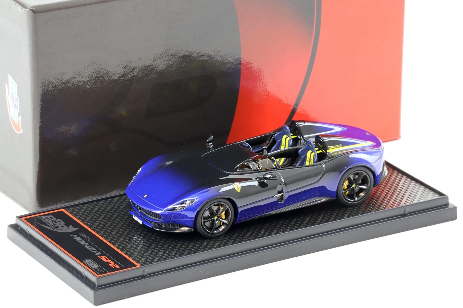 1:43 BBR Ferrari Monza SP2 Viery Blue / Daytona Black - Limited 100 Pcs.