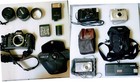 Large Lot Cameras & Lens. NIKON CANON SANYO + More — photo 1