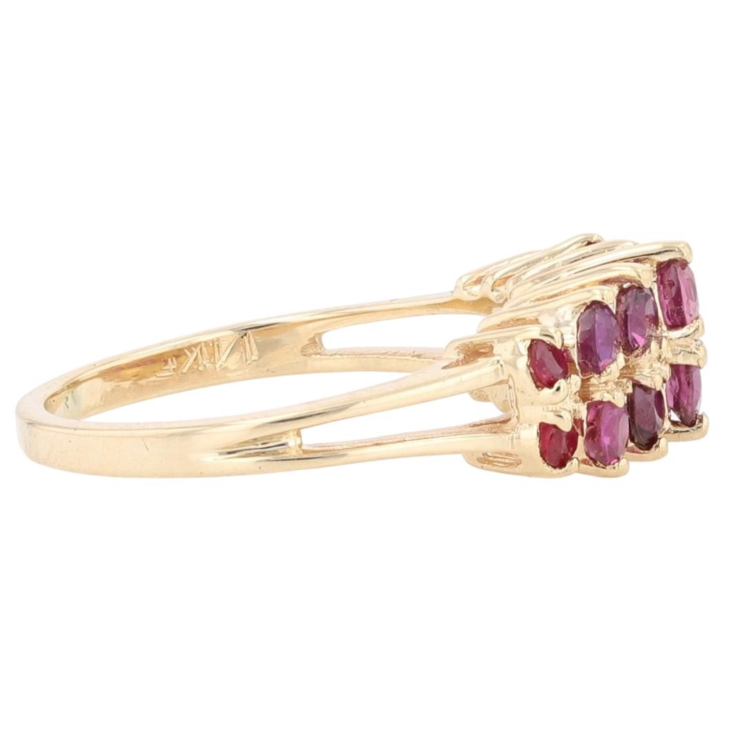 1.32ctw Round Cut Ruby Prong Set Statement Ring 1… - image 4