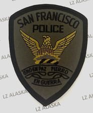 SAN FRANCISCO POLICE DEPARTMENT SSI PATCH PD11 GREEN SUBDUED