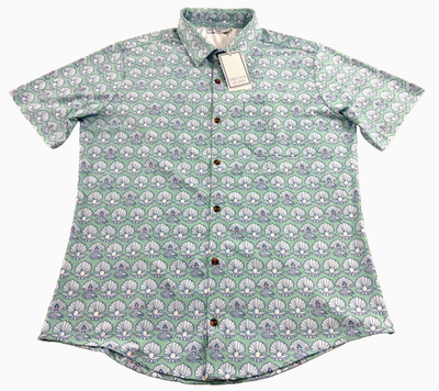 $84 NEW Smith & Quinn Boatyard Button Down Mother of Pearl Sz. Large!