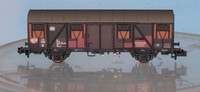 Liliput 265061, - Spur N -, Db Ged. GüTerw. Gos245, C&A, 2-Achsig, Gealtert Ep.4