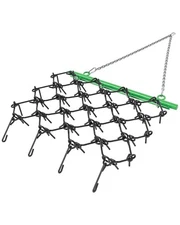 Drag Harrow 4 FT x 4 FT, 1/2" Tines for ATV, UTVs, Lawn Tractors Leveling