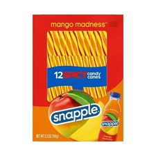 Snapple 12 Spicy Mango Madness Candy Canes