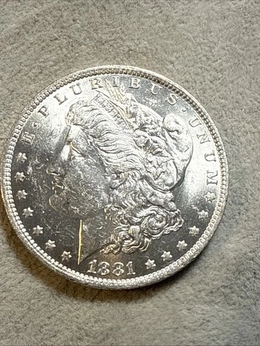 1881-O MORGAN SILVER DOLLAR AU Almost Uncirculated Nice Coin See Pics 032805