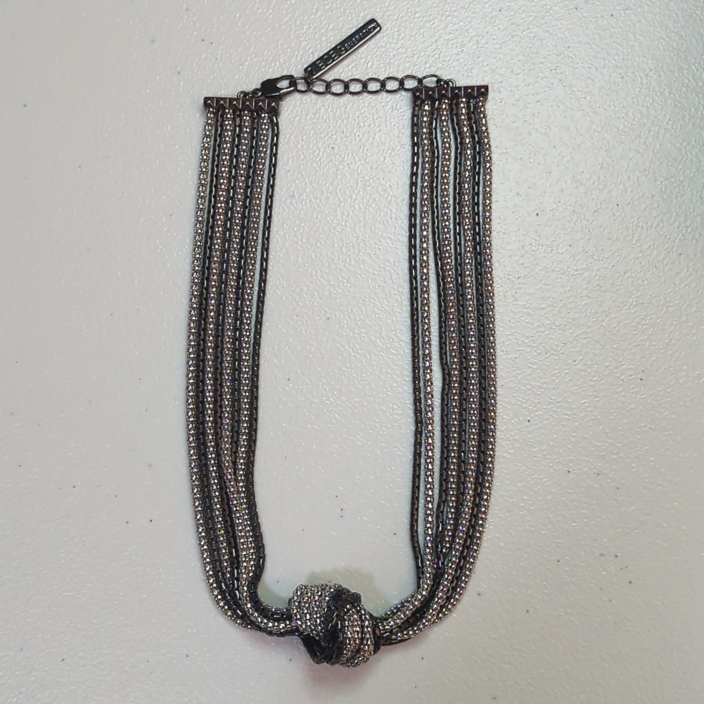 BCBGeneration Statement Choker Necklace Woven Kno… - image 1