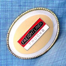 Freightliner Trucks Promo Belt Buckle Trucker Transport Vintage 80s W .QRT098