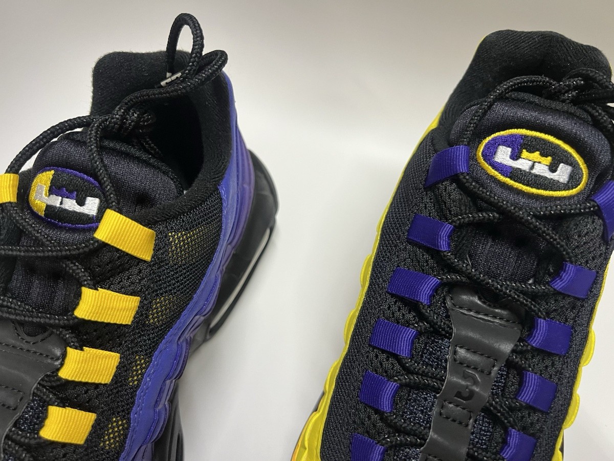BRAND NEW NIKE AIR MAX 95 NRG LEBRON JAMES LAKERS CZ3624-001 SIZE