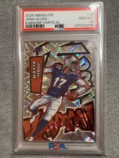 2025 Josh Allen Vertical Kaboom #10 PSA 10 Pop 4 RARE