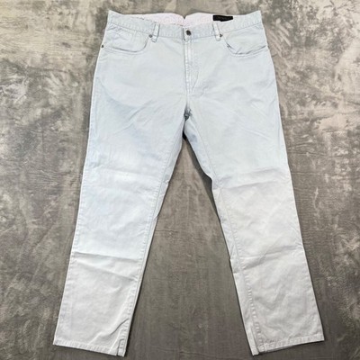 Saks Fifth Avenue Chino Pants Men's 38 Light Blue Cotton Blend