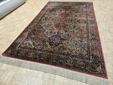 6x9 ANTIQUE KARASTAN MULTICOLOR PANEL KIRMAN ORIGINAL 700 717 100% WOOL RUG