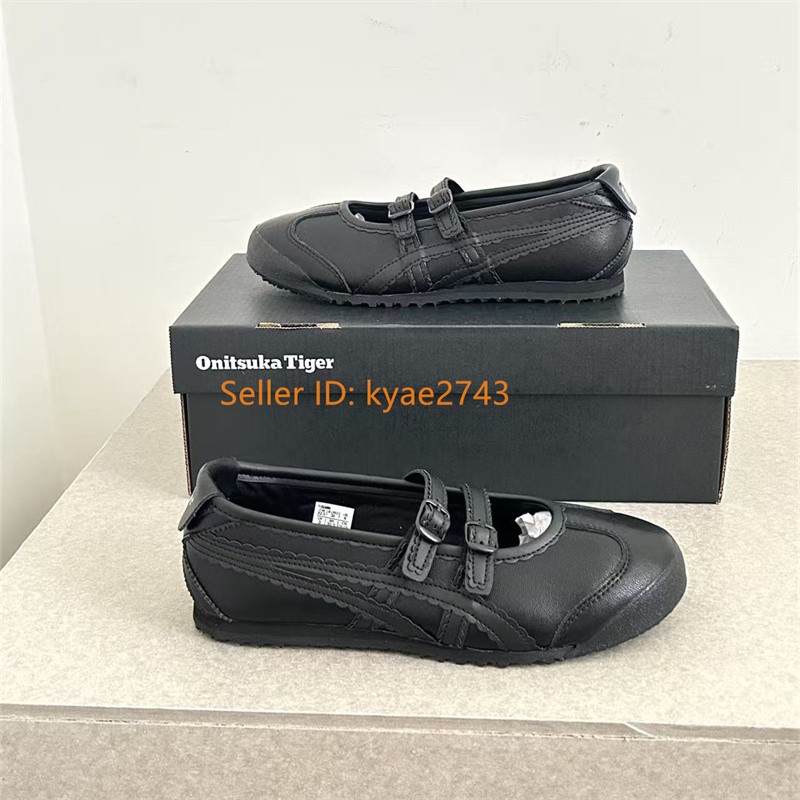 Vintage ONITSUKA TIGER MEXICO 66 TGRS BALLERINA Black/Black  display picture 2