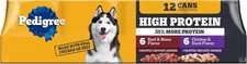 12 Pack 132oz High Protein Wet Dog Food Variety 0.34 per gallon