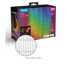 GOVEE 520 LED Leads 6.5 ft. Indoor Plug-in Integrated LED Novelty Curtain Lights