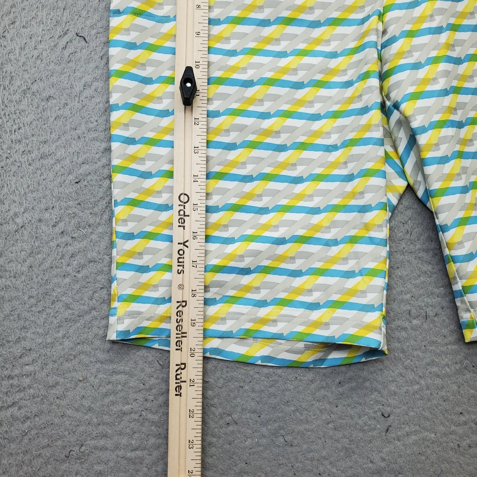 Pantalones Cortos de Golf Peter Millar Para Mujer 8 Multi Estampado Rendimiento Elastizados Calce Regular Foto 3 de 4