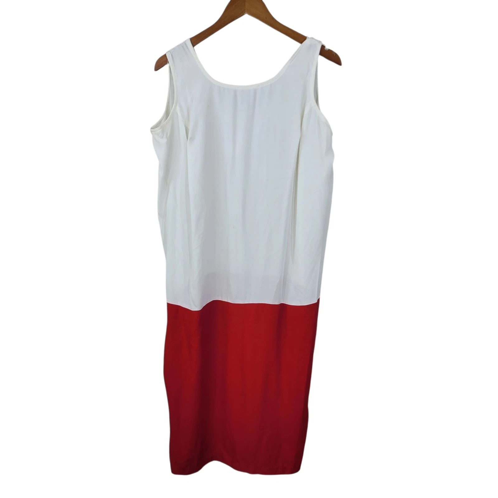 VETEMENTS Abito tuta power jacket vintage anni 80 taglia 18 XL 1X blazer rosso midi set *DIFETTO*