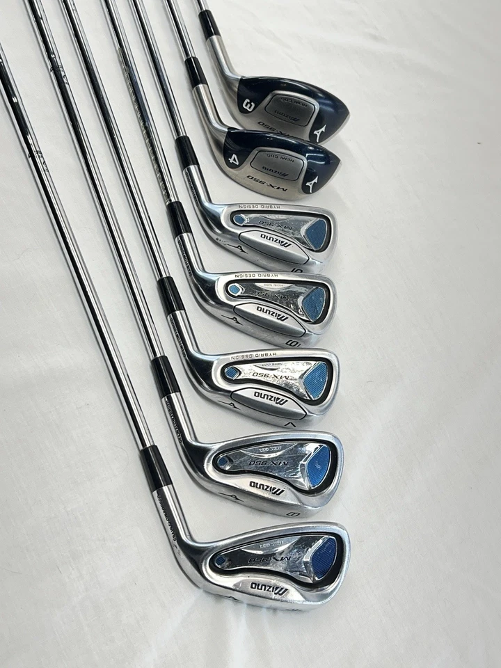 右握 8 件 Mizuno MX 950 铁杆套装 3,4 混合 5-6-7-8-9 True Temper R300 杆身 — 第 2/4 张图片