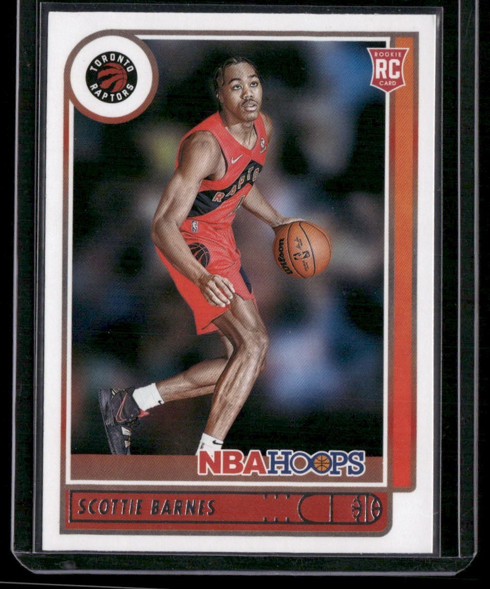 2021-22 Panini NBA HOOPS Scottie Barnes [RC] #227 FAST SHIPPING TORONTO RAPTORS 