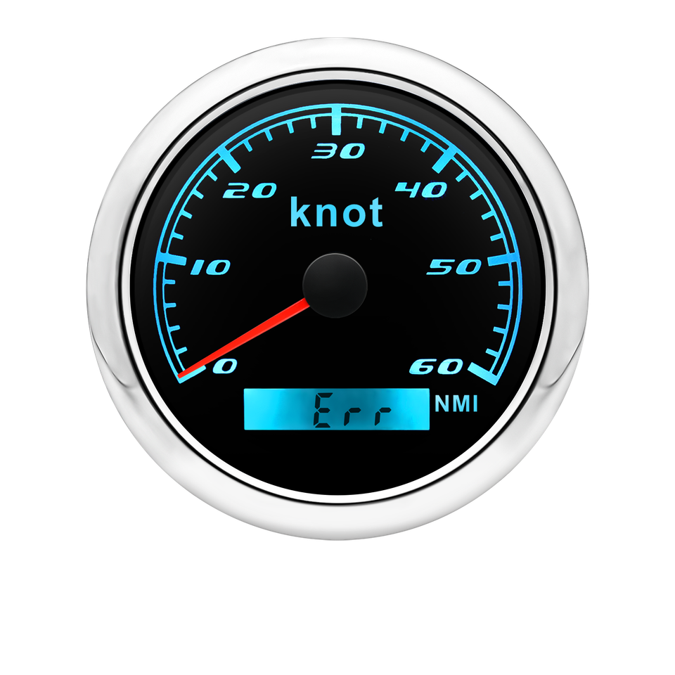 85mm GPS Speedometer Gauge 0-60 Knots Odometer for Boat Car Truck ...