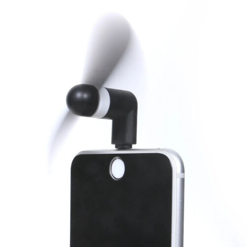 Mini Portable Fan for Apple iPhone & Samsung Android Devices - Black