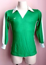 Vintage Erima West Germany 70s 80s Football Shirt Jersey Green White Size S 3/4
