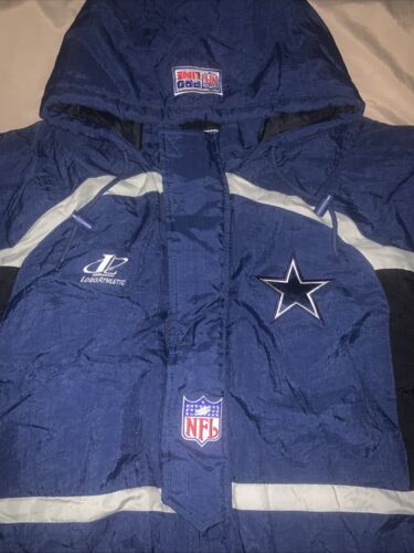 Chaqueta acolchada de colección NFL años 90 Dallas Cowboys Pro Line por logotipo atlética para hombre talla XXL - Imagen 2 de 10