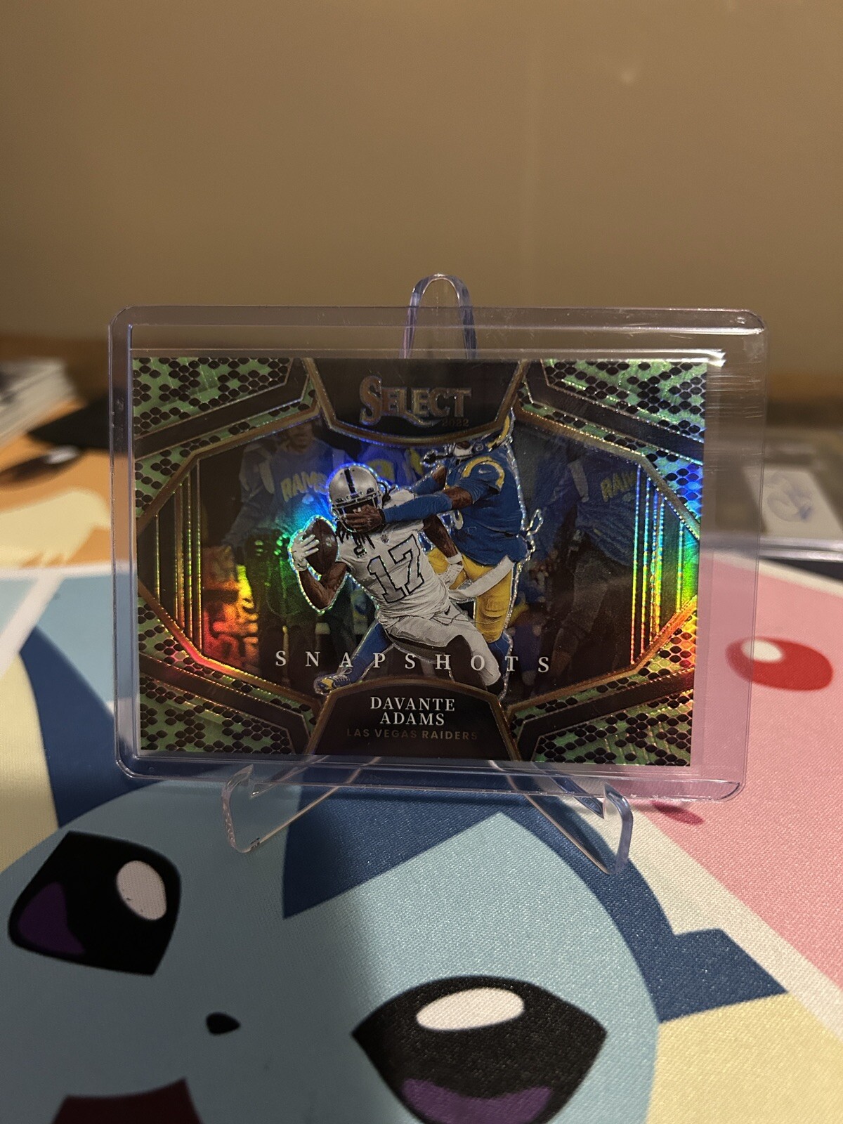 2022-23 Select Davante Adams Snapshots Green/Black Snake Skin Prizm #2/2 SSP