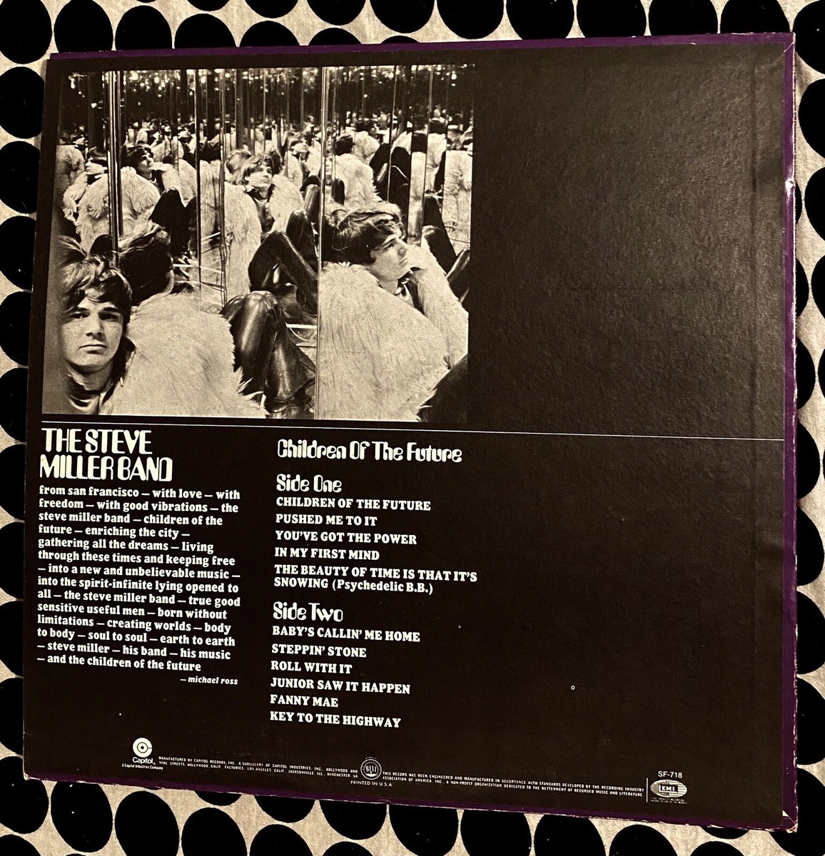 THE STEVE MILLER BAND - CHILDREN OF THE FUTURE - CAPITOL RECORDS