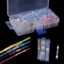 100X Heat Shrink Waterproof Insulation Solder Tube Cable Connectors Kit+Box Set
