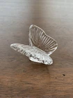 STUNNING VTG WATERFORD Crystal Clear Butterfly Figurine SIGNED 3.25"L