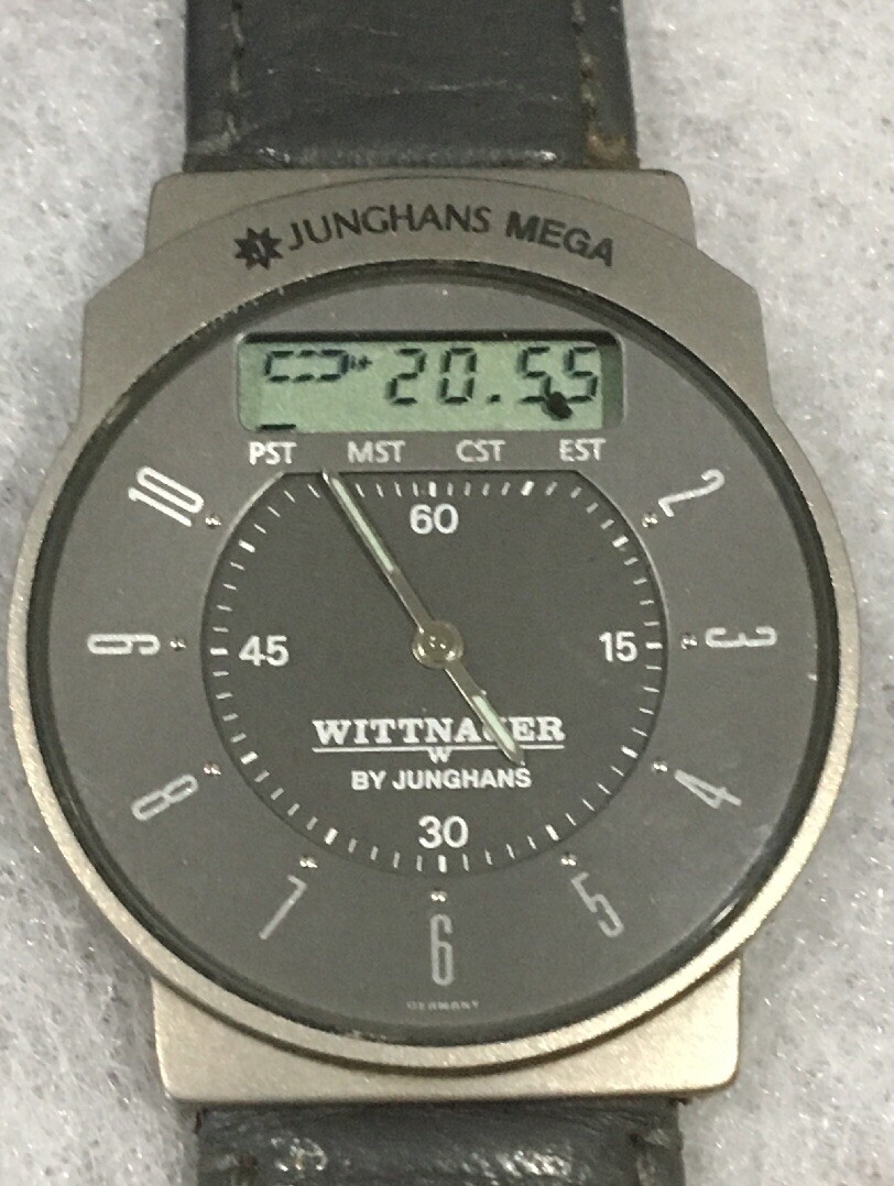 junghans mega 1000 digital radio controlled watch