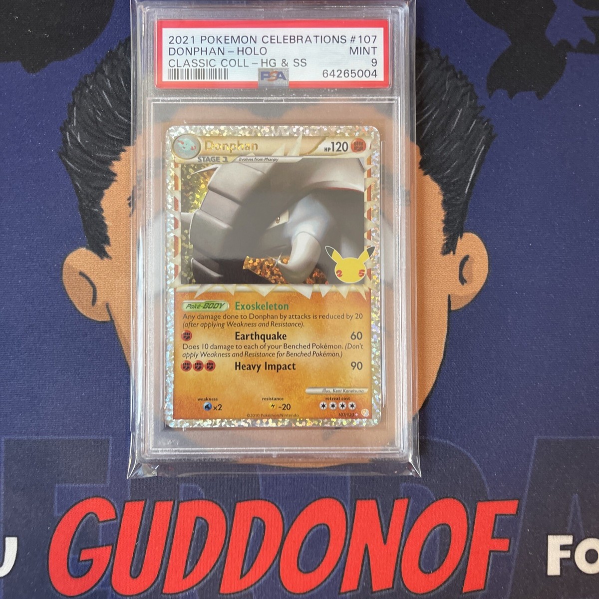 PSA 9 MINT 2021 Pokemon Celebrations Classic DONPHAN #107
