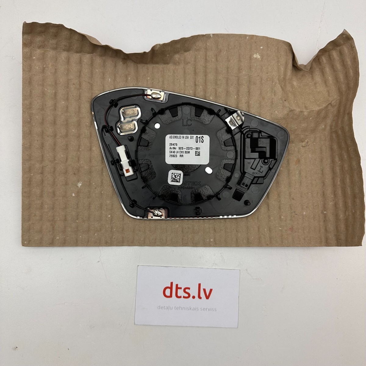 OEM Skoda Superb MK3 Left Side Mirror Glass (Blind Spot, Dimming 