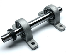 DIY Wood Lathe Cutter Shaft Headstock Spindle Bearing Fit Mini Chuck M14 Thread