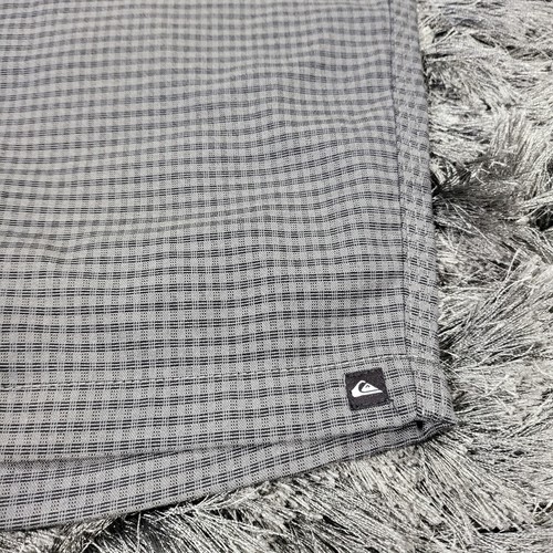Quiksilver Shorts Men's 35 X 10 Gray Knit Beach Surf Logo Slash Pockets Zip-Fly - Picture 16 of 19
