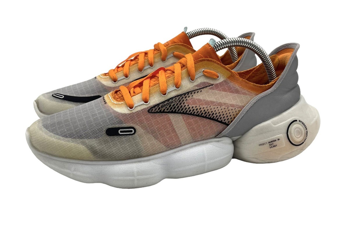 Brooks Aurora-BL Nitrogen Injected Running Shoes Orange Grey 1103671D079 Mens 11 Brooks Aurora BL - $200 Running Shoes Review and Wear Test main image 4