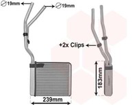 VAN Wezel WäRmetauscher Innenraumheizung FüR Ford Focus II Volvo V50 C30
