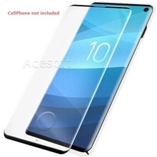 Full 3D Cover Tempered Glass Screen Protector Saver Fit Samsung Galaxy S10 G973U
