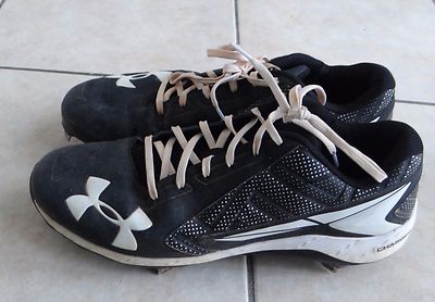 シューズ Yard Low ST Under Armour UNDER ARMOUR black/white Yard Low ST Baseball Cleats,men's size 13