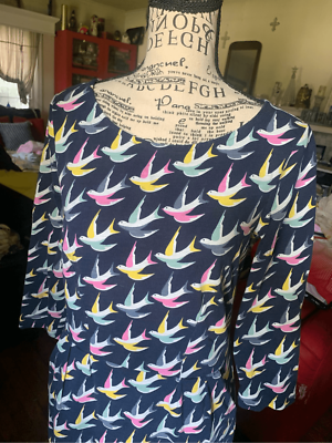 Boden Penny Jersey Swallow Dress Navy Blue | eBay Boden Penny Jersey Swallow Dress Navy Blue | eBay