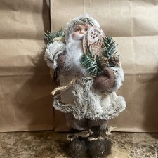 Gift Craft Christmas Standing Santa Figurine, 12-inch Height -NEW