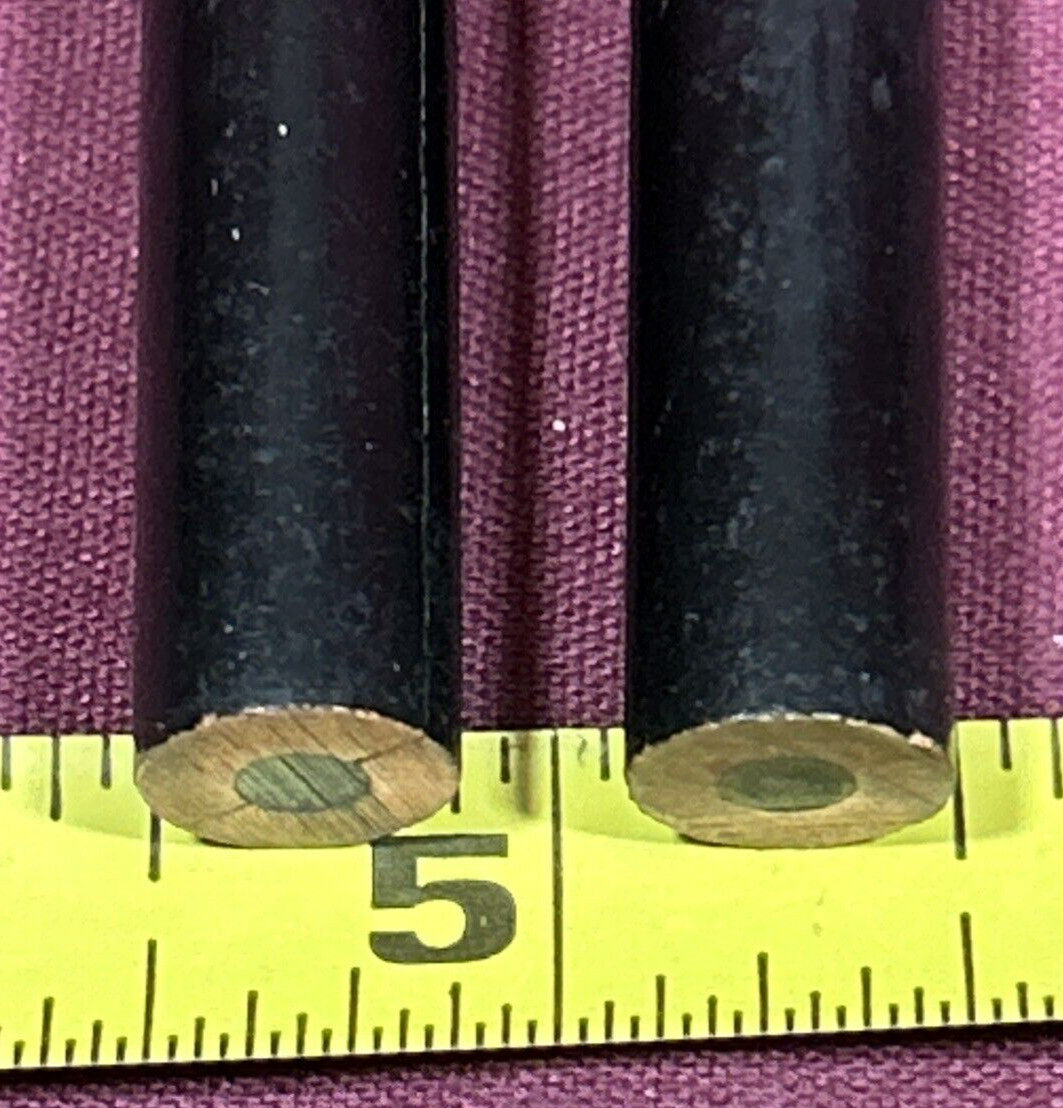 2 Vintage Big Led Bonded Linton Pencil Co CHICAGO BOARD OF EDUCATION Unsharpened