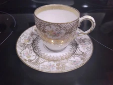 Rare!Stunning Floral Limoges France C.Ahrenfeldt Demi  tasse cup free Shipping
