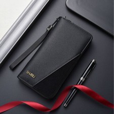 Casual, Business, Zipper, Men's, Long, Wallet, Large Capacity, Versatile,