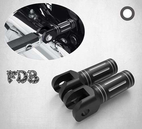 Fit H-D 2007-17 SOFTAIL Smashing Gear Contrast Cut Passenger Footpeg Support Kit - Bild 1 von 7