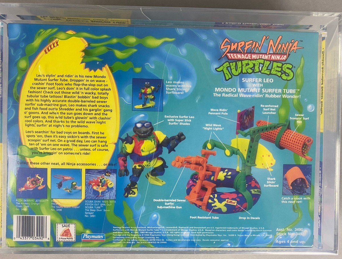 Teenage Mutant Ninja Turtles Surfer Leo Graded AFA 85 Figure