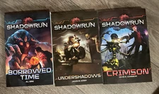 Shadowrun 3 PB Lot Crimson, Borrowed Time, Undershadows Catalyst Game Labs New