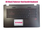 US Palmrest backlight keyboard for Asus Rog GL752V/GL752VL/GL752VW