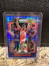 2021-22 Prizm Basketball DOMINIQUE WILKINS No. 252 75th ANNIVERSARY BLUE PRIZM!